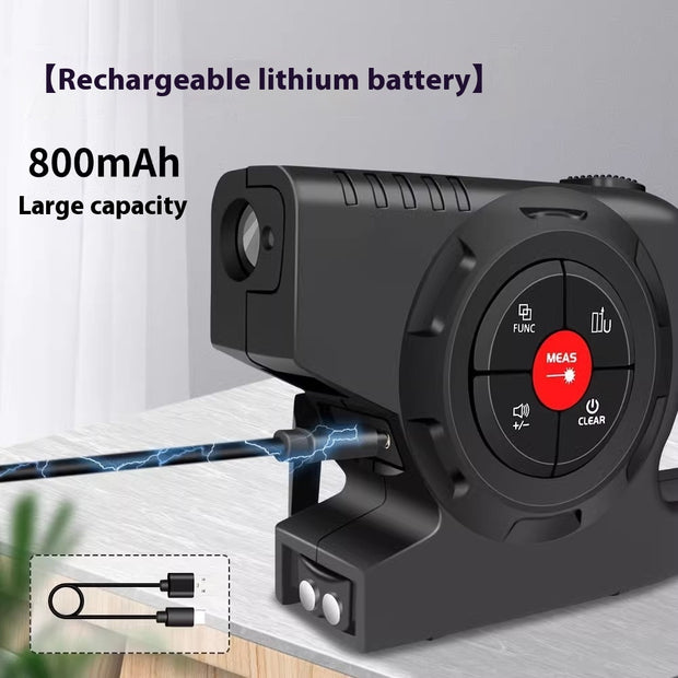S02 Laser Tape Digital Display Laser Range Finder Three-in-one Intelligent Electronic Measuring Scale ChargingKTM